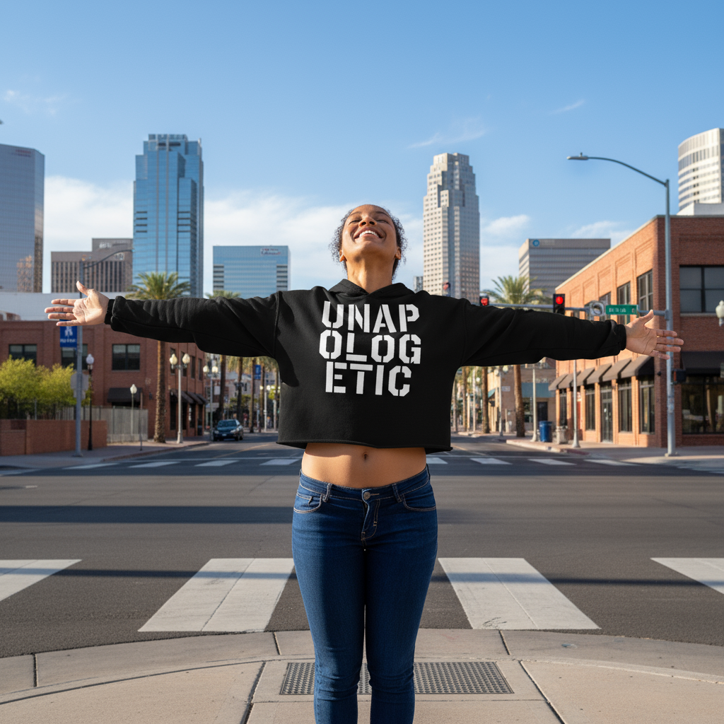 UNAPOLOGETIC Crop Hoodie