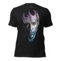 Notorious 612 unisex t‑shirt in Black Heather – Regal Shadow King graphic by BLACKLUSTRE