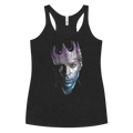 Notorious 612 women's racerback tank in Vintage Black – Regal Shadow King graphic by BLACKLUSTRE