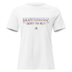 Born To Run women's relaxed t‑shirt in Black Heather – front view by BLACKLUSTRE