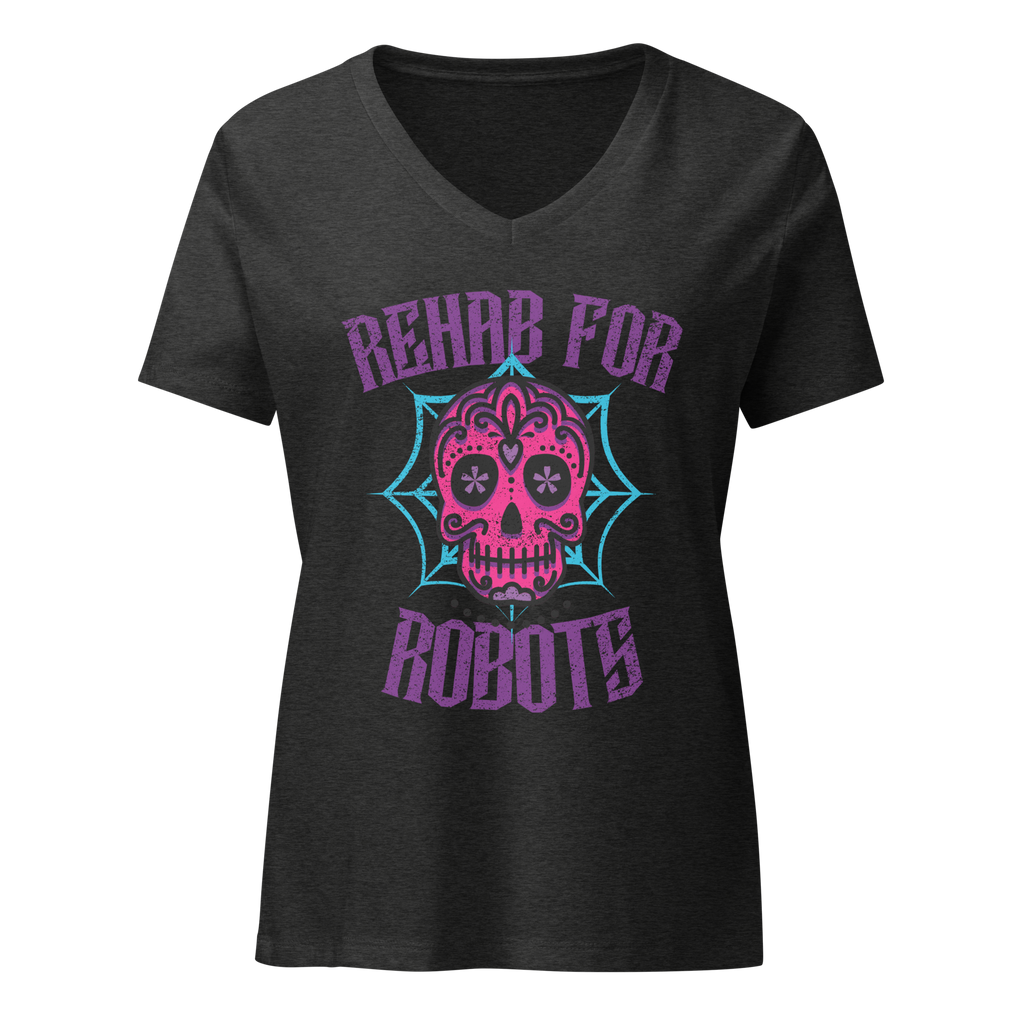 RfR Dia de los Muertos Women’s relaxed v-neck t-shirt