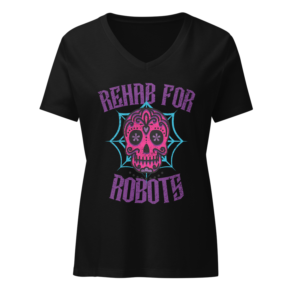 RfR Dia de los Muertos Women’s relaxed v-neck t-shirt