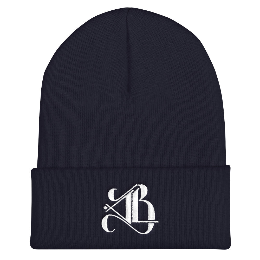 Logo Beanie - White Embroidery