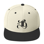 Logo Snapback Hat - Black Embroidery