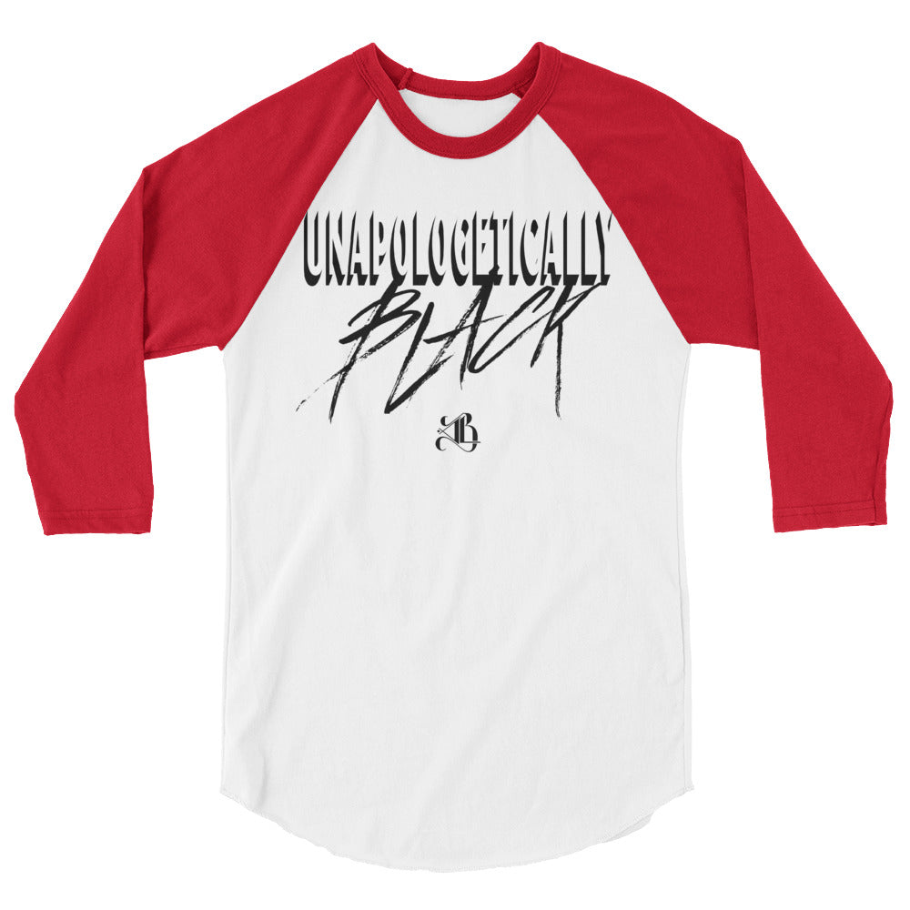 "UNAPOLOGETICALLY Black" 3/4 Raglan
