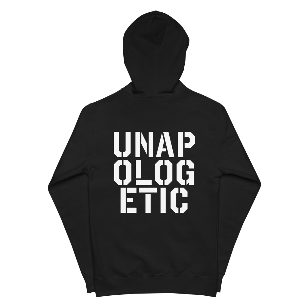 UNAPOLOGETIC Unisex Fleece Zip Hoodie